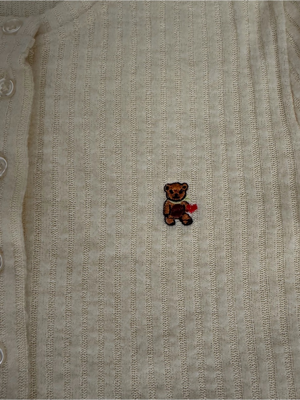 DANIELLE GUZIO Ribbed Button-Up Cardigan long sleeve S - Picture 8 of 9